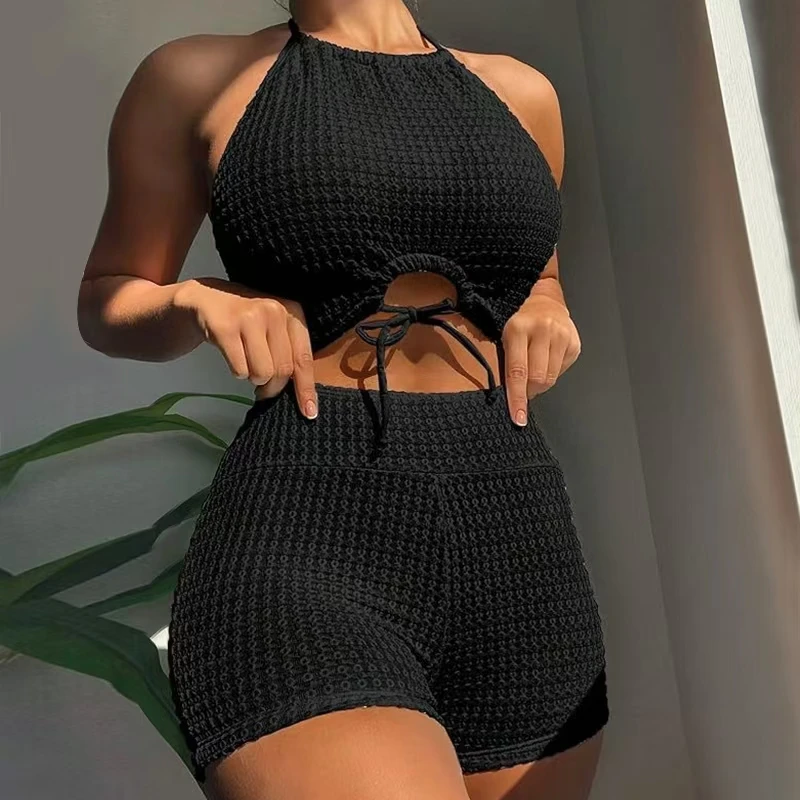 Сексуальное бикини с высокой талией 2025, женский купальник с высоким воротом, женский купальник, однотонный купальный костюм, летняя пляжная одежда 
Сексуальное бикини с высокой талией 2025, женский купальник с высоким воротом, женский купальник, однотонный купальный костюм, летняя пляжная одежда