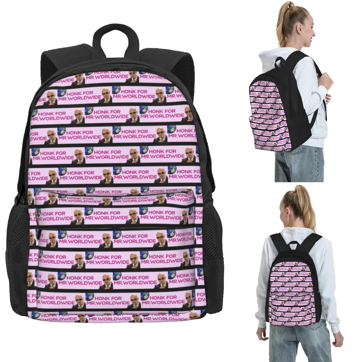 HONK For Mr. Worldwide Backpack Hot Sale Daypack Large Capacity Boys Girls BookBag School Bag Shoulder Bags for Men Women
HONK For Mr. Worldwide Backpack Hot Sale Daypack Large Capacity Boys Girls BookBag School Bag Shoulder Bags for Men Women