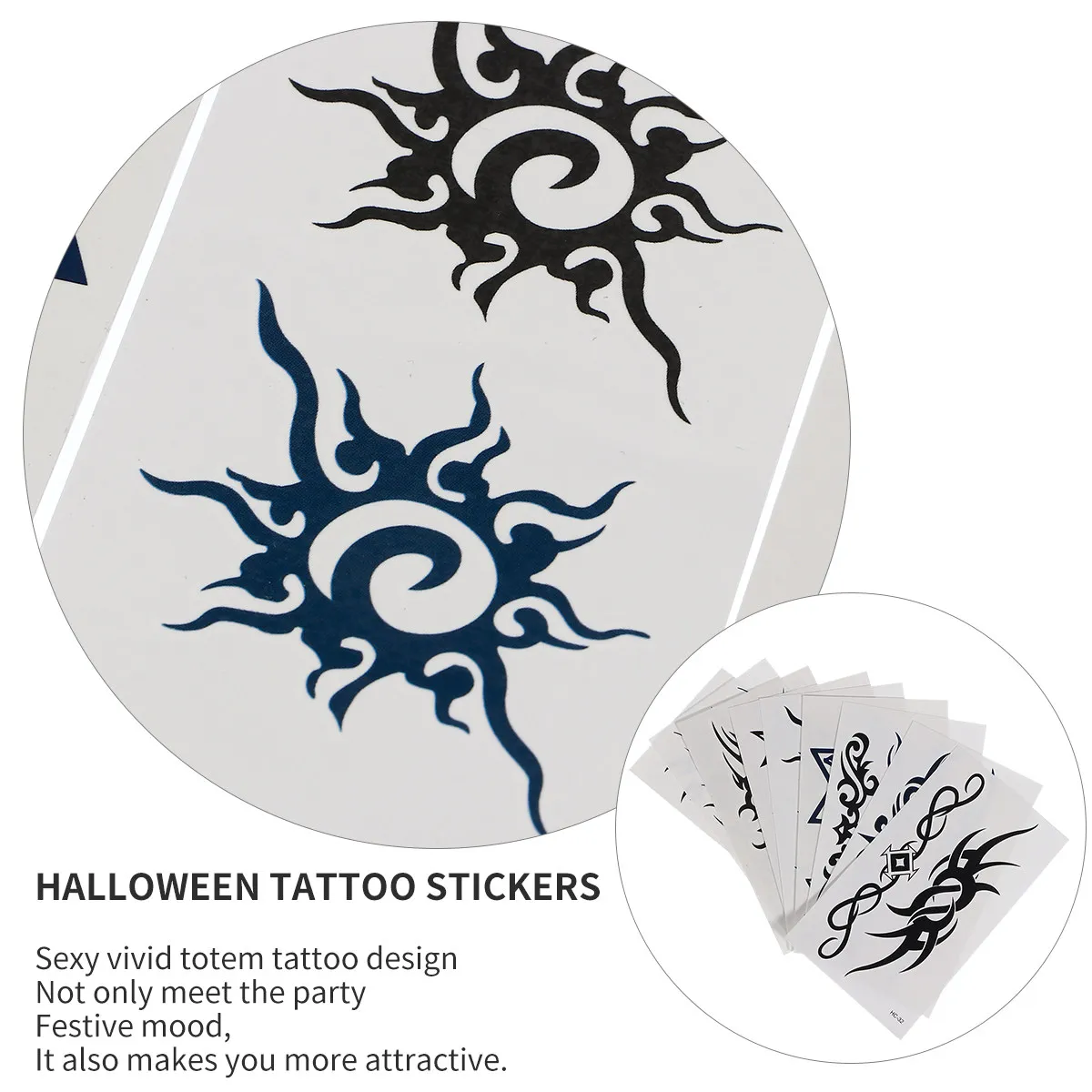 36pcs Disposable Waterproof Tattoo Stickers Sexy Halloween Party Supplies Temporary Body Art Easy Clean Hygienic
36pcs Disposable Waterproof Tattoo Stickers Sexy Halloween Party Supplies Temporary Body Art Easy Clean Hygienic
