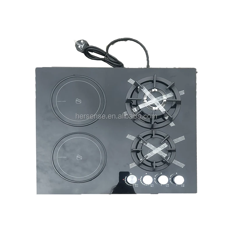 OEM Cooking Appliance Countertop Built In 2 Gas Burner 2 Electric Burner Electric And Gas Cooker Stove
OEM Cooking Appliance Countertop Built In 2 Gas Burner 2 Electric Burner Electric And Gas Cooker Stove