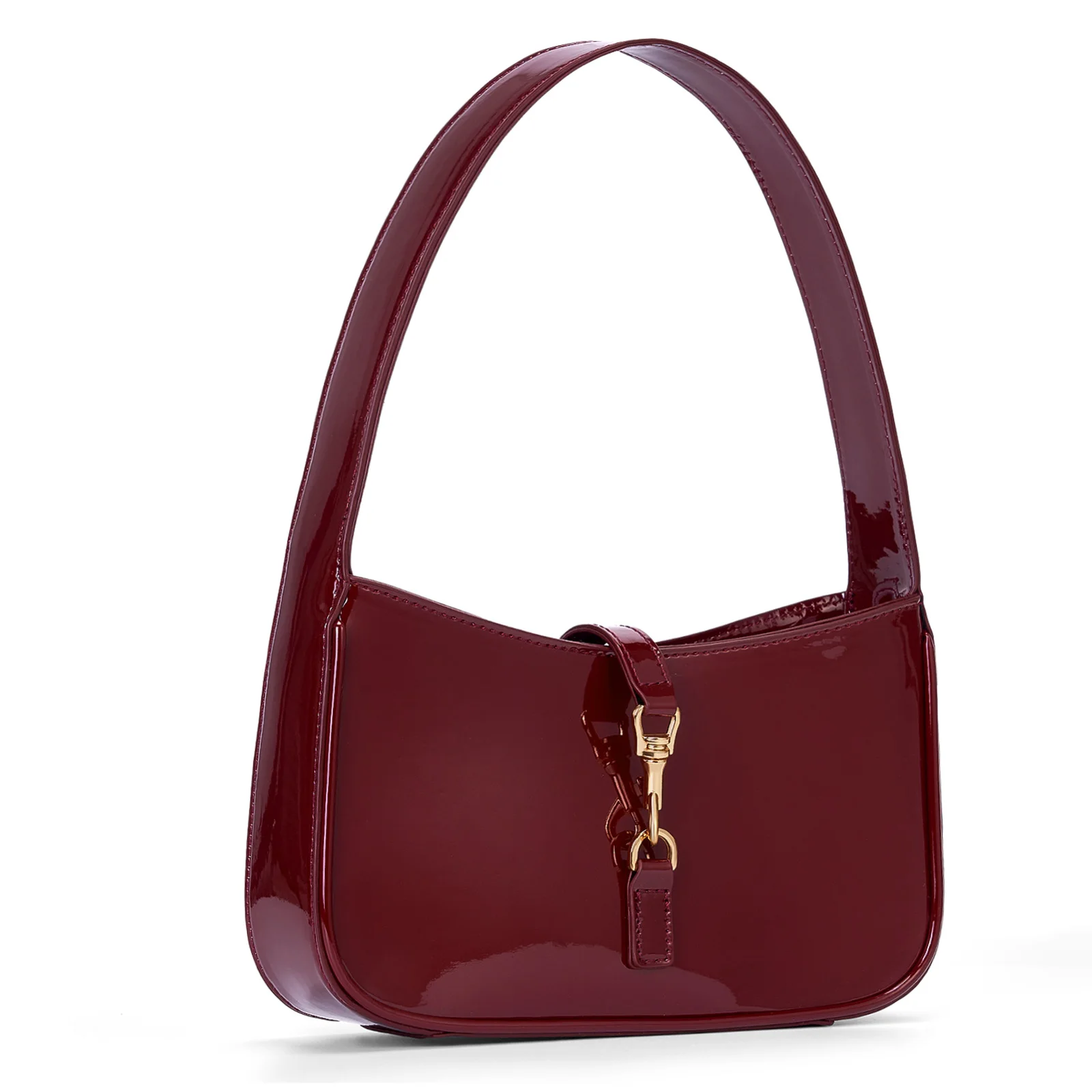Patent Leather Shoulder Bag Hasp Shoulder Purse Hobo Bag for Women (Red 1)
Patent Leather Shoulder Bag Hasp Shoulder Purse Hobo Bag for Women (Red 1)