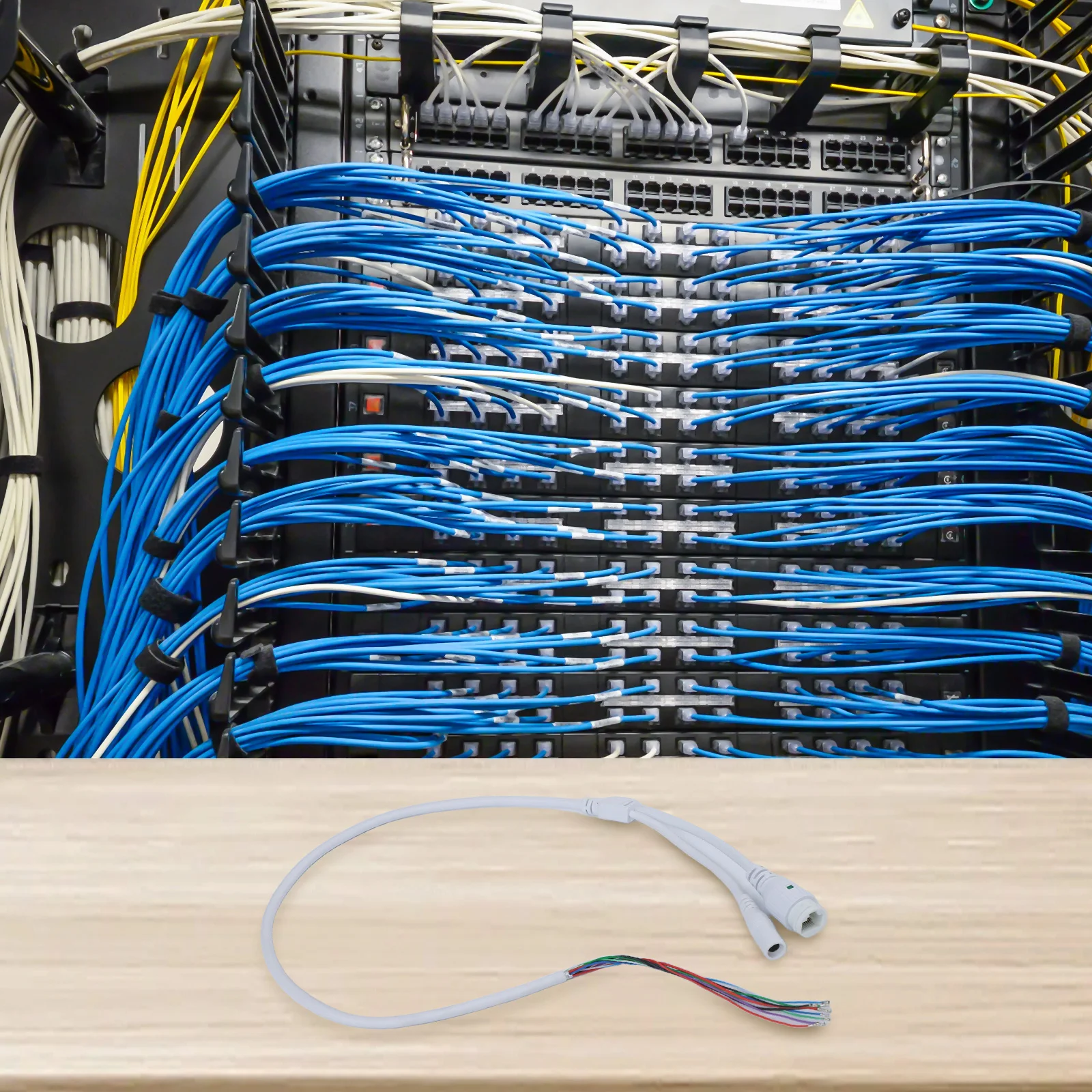 Кабель для IP-камеры видеонаблюдения длиной 70 см L, передача данных белого цвета и штифт питания. Простая установка. Надежная передача мощности. Стабильная производительность.
Кабель для IP-камеры видеонаблюдения длиной 70 см L, передача данных белого цвета и штифт питания. Простая установка. Надежная передача мощности. Стабильная производительность.