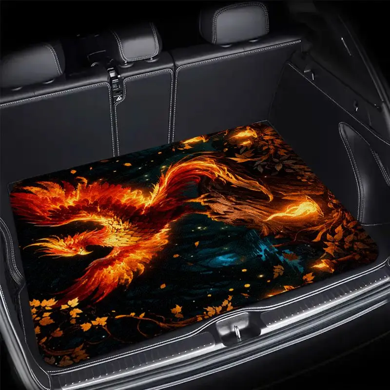 Flame Phoenix Nirvana Rebirth Pattern Car Trunk Mat Universal Non-slip Wear-resistant Cargo Liner For SUV Sedan Protective Pad
Flame Phoenix Nirvana Rebirth Pattern Car Trunk Mat Universal Non-slip Wear-resistant Cargo Liner For SUV Sedan Protective Pad