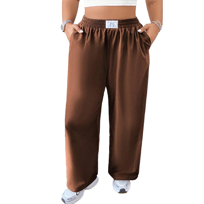 Женские брюки больших размеров, широкие брюки свободного кроя, стильные женские повседневные широкие брюки с эластичной резинкой на талии и карманами, уличная одежда
Женские брюки больших размеров, широкие брюки свободного кроя, стильные женские повседневные широкие брюки с эластичной резинкой на талии и карманами, уличная одежда