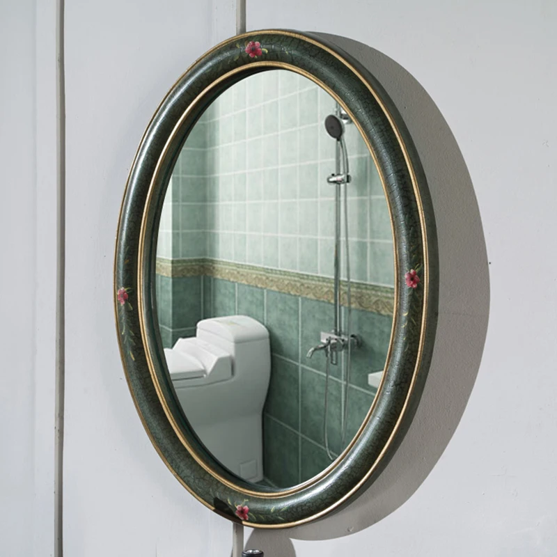 Makeup Bathroom Mirror Hand Drawn Oval Vanity Mirror Retro Dressing Mirror Hotel Club Decoration Dressing Table Home Improvement
Makeup Bathroom Mirror Hand Drawn Oval Vanity Mirror Retro Dressing Mirror Hotel Club Decoration Dressing Table Home Improvement