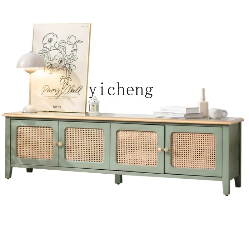 simple rattan TV cabinet coffee table combination living room floor cabinet solid wood storage low cabinet
simple rattan TV cabinet coffee table combination living room floor cabinet solid wood storage low cabinet