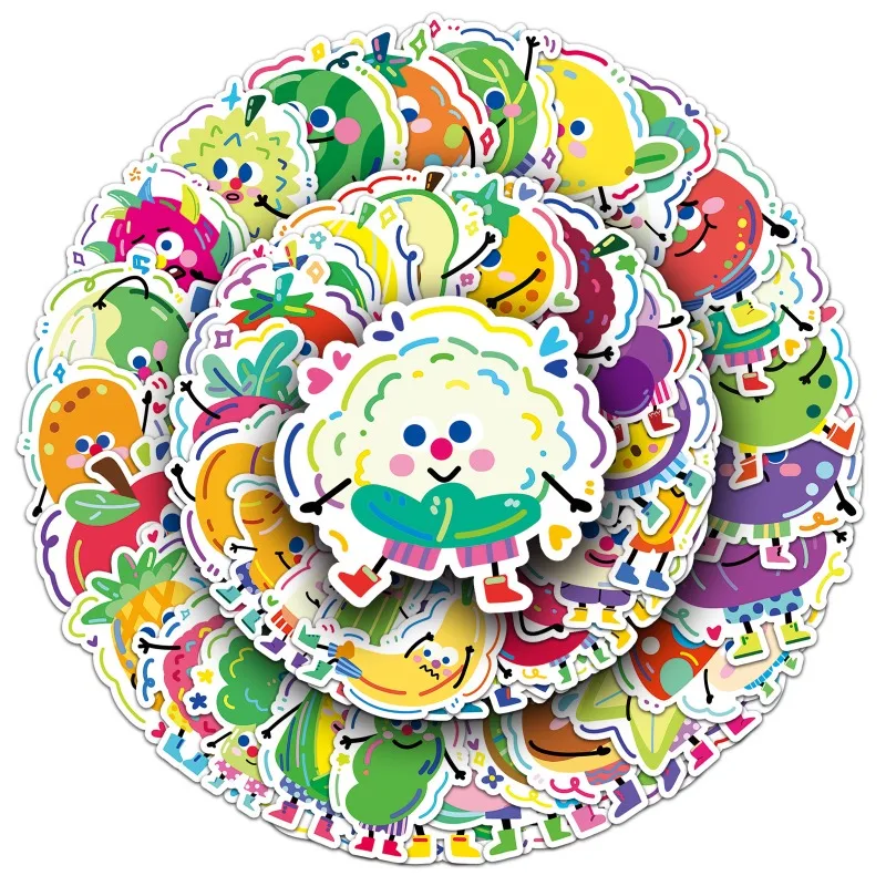 50pcs Vegetables and Fruits Cartoon Doodle Notebook Suitcase Water Cup Desk Children's Creative Decorative Waterproof Stickers
50pcs Vegetables and Fruits Cartoon Doodle Notebook Suitcase Water Cup Desk Children's Creative Decorative Waterproof Stickers