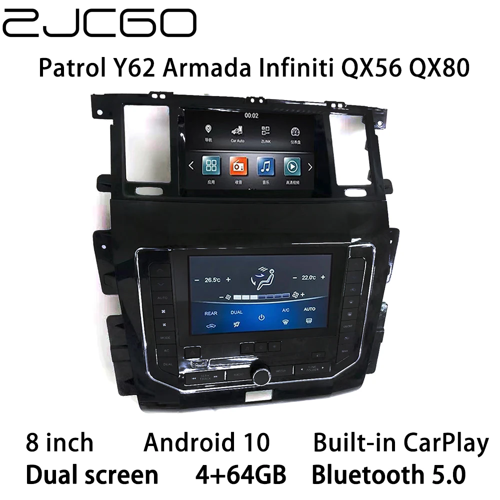 Мультимедийный плеер ZJCGO, стерео, GPS, радио, навигация, Android 10, экран для Nissan патруль Y62 Armada Infiniti QX56 QX80 2010 ~ 2020
Мультимедийный плеер ZJCGO, стерео, GPS, радио, навигация, Android 10, экран для Nissan патруль Y62 Armada Infiniti QX56 QX80 2010 ~ 2020