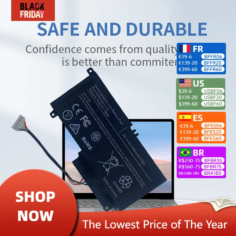Аккумулятор PA5107U для ноутбука Toshiba Satellite L55-A5234 A5278 P50 S40D L55T PA5107U-1BRS
Аккумулятор PA5107U для ноутбука Toshiba Satellite L55-A5234 A5278 P50 S40D L55T PA5107U-1BRS