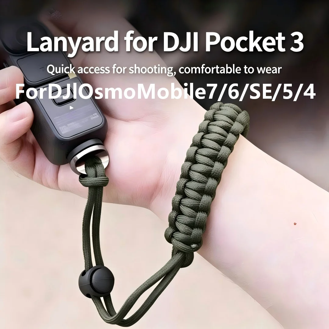 Camera Lanyard Quick Release Wrist Strap Hand Rope Holder for DJI OSMO 360 Pocket 3/2 Gopro Insta DSLR Sport Cameras Accessories
Camera Lanyard Quick Release Wrist Strap Hand Rope Holder for DJI OSMO 360 Pocket 3/2 Gopro Insta DSLR Sport Cameras Accessories