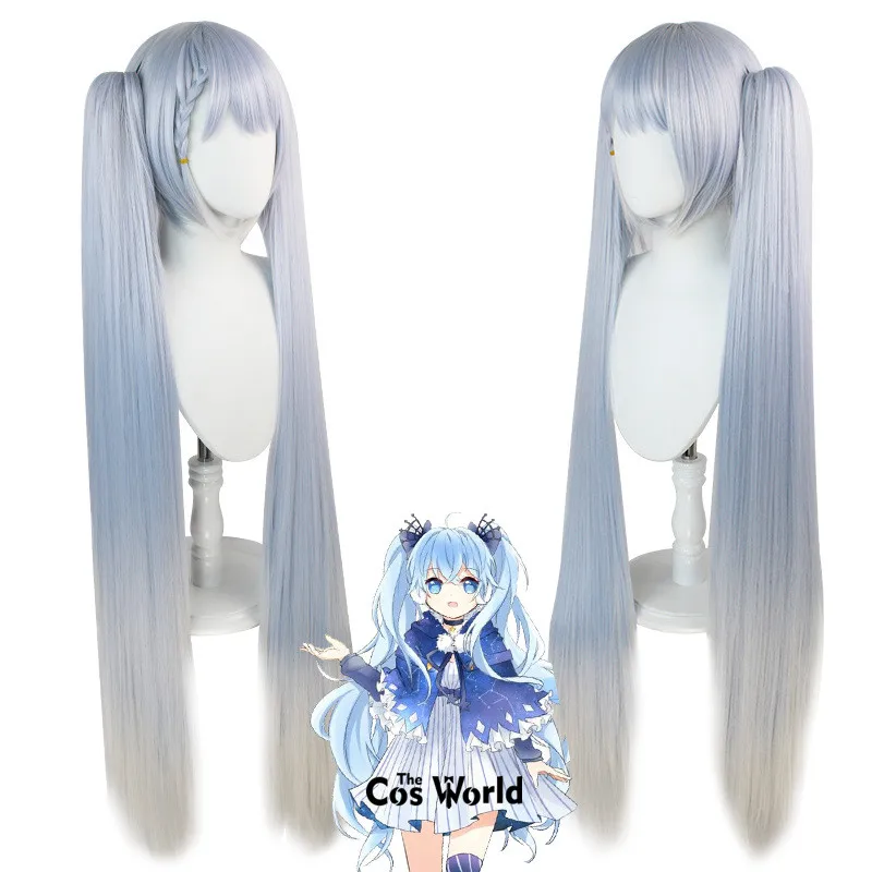 Парик для косплея VOCALOID 2022 Snow Miku, сине-серый, длинные прямые волосы 120 см из термостойкого синтетического волокна для аниме, с шапочкой
Парик для косплея VOCALOID 2022 Snow Miku, сине-серый, длинные прямые волосы 120 см из термостойкого синтетического волокна для аниме, с шапочкой