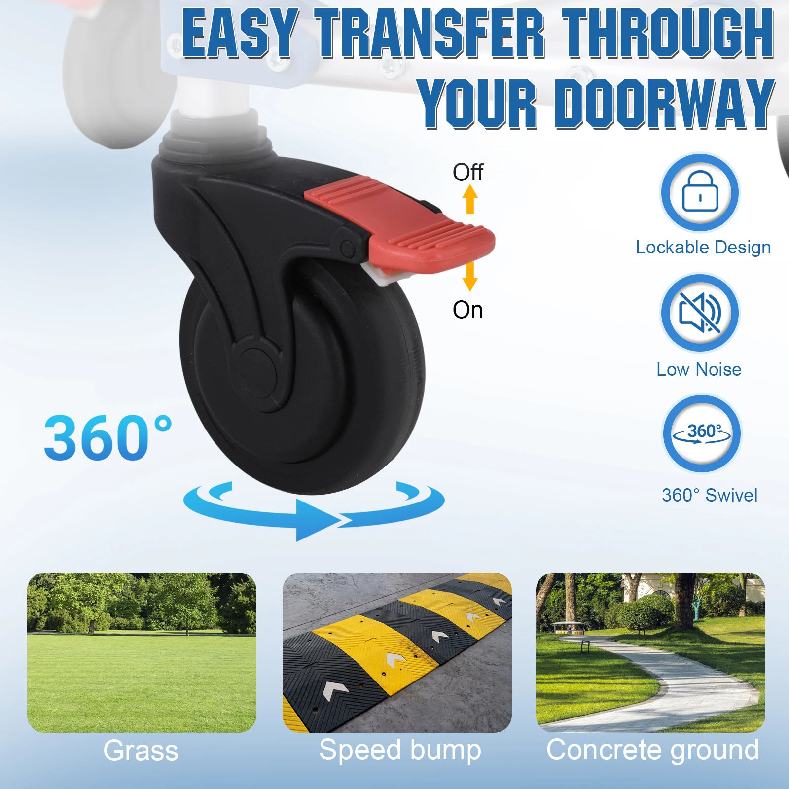 3 in 1 Bathroom Toilet Chair with Drop Arms Lockable Casters Anti-Tilt Foldable Footrest Holds Up To 330 Lbs Removable Bucket
3 in 1 Bathroom Toilet Chair with Drop Arms Lockable Casters Anti-Tilt Foldable Footrest Holds Up To 330 Lbs Removable Bucket
