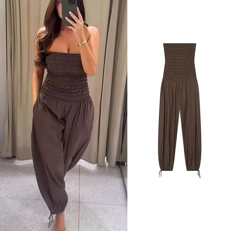 Summer 2026 New Women's Jumpsuits Fashion Slim Tube Top Elegant Women's Youth Holiday Jumpsuit Unique Summer Street Jumpsuit
Summer 2026 New Women's Jumpsuits Fashion Slim Tube Top Elegant Women's Youth Holiday Jumpsuit Unique Summer Street Jumpsuit