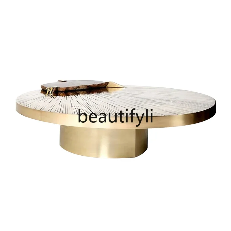 Italian light luxury stainless steel coffee table high-end tea table modern simple villa living room luxury stone coffee table
Italian light luxury stainless steel coffee table high-end tea table modern simple villa living room luxury stone coffee table