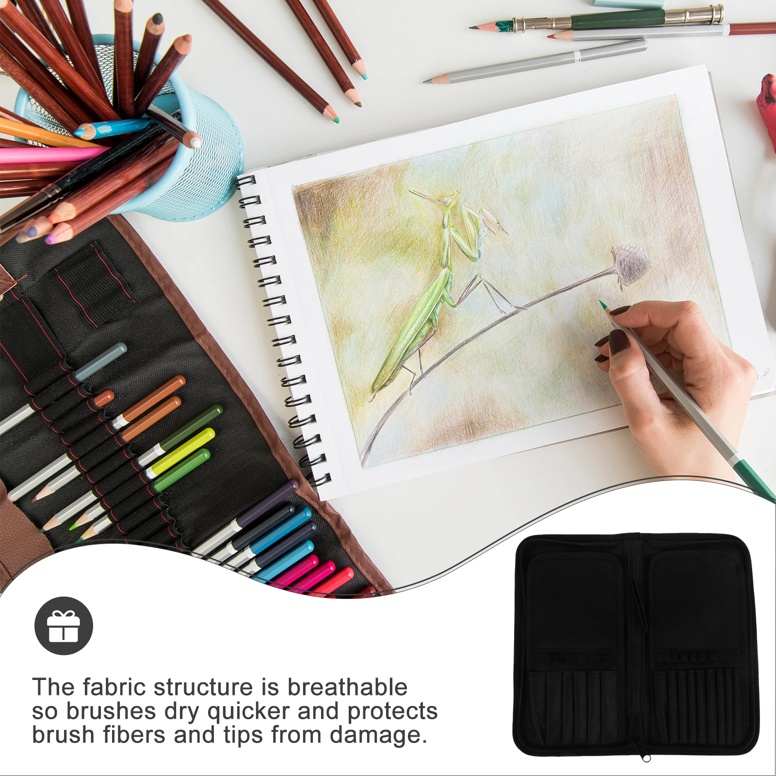 15 Slots Paint Brush Holder Durable Canvas Pouch Storage Rollup Artist Supplies Ideal For Students Advanced Painters Protect
15 Slots Paint Brush Holder Durable Canvas Pouch Storage Rollup Artist Supplies Ideal For Students Advanced Painters Protect