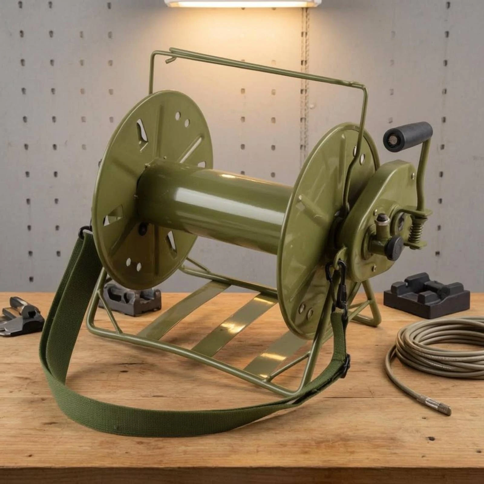 Hand-Crank Wire Reel Low Stand Backpack Strap Reel
Hand-Crank Wire Reel Low Stand Backpack Strap Reel