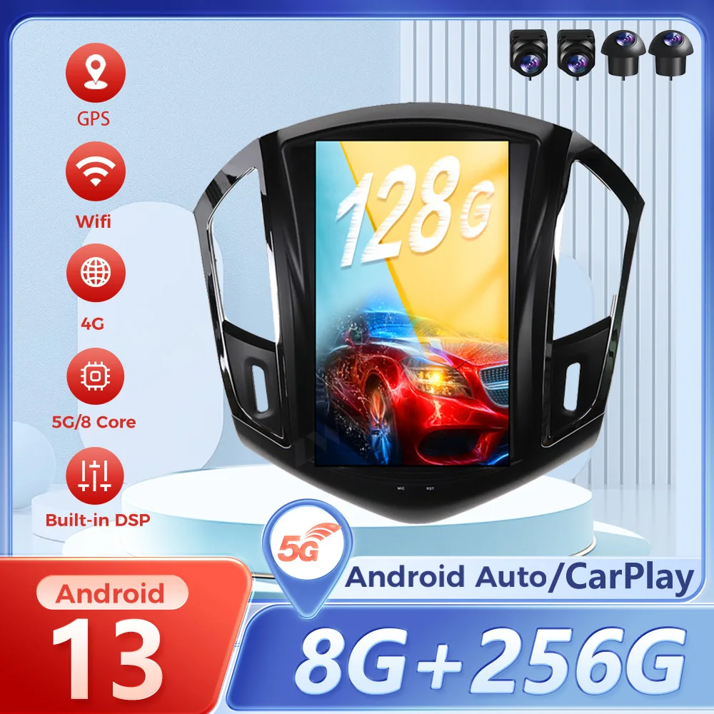 Android Auto для Chevrolet Cruze 2013-2015 Android 13.0 Carplay GPS-навигация Стерео головное устройство Мультимедийный плеер Радио HD DSP
Android Auto для Chevrolet Cruze 2013-2015 Android 13.0 Carplay GPS-навигация Стерео головное устройство Мультимедийный плеер Радио HD DSP