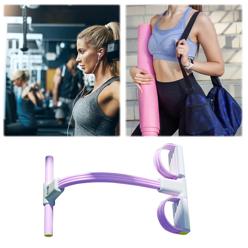 Multifunction Tension Rope 6 Tube Resistance Band with Counter Sit Up Exercise Equipment Tummy Trainer for Abdomen/Waist/Arm/Leg
Multifunction Tension Rope 6 Tube Resistance Band with Counter Sit Up Exercise Equipment Tummy Trainer for Abdomen/Waist/Arm/Leg