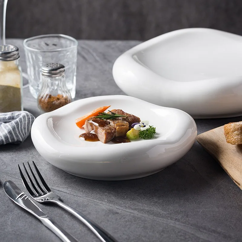 New Japanese Style Creative Ceramic Plate Luxury White Dish For Restaurant Hotel Dining
New Japanese Style Creative Ceramic Plate Luxury White Dish For Restaurant Hotel Dining