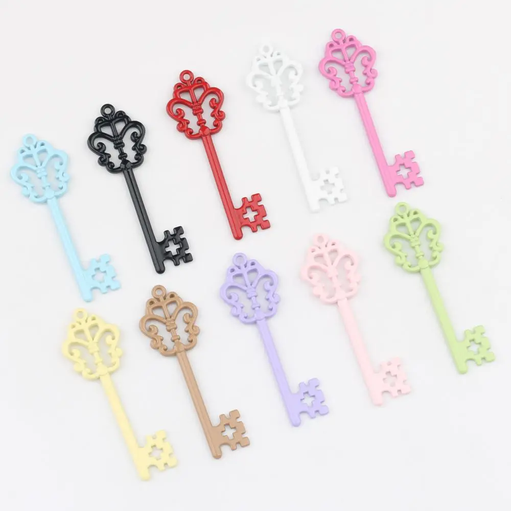 10Pcs/lot Minimalist Alloy Crown Key Charm Hollow Out Multicolor Pendant for DIY Necklace Bracelet Jewelry Making
10Pcs/lot Minimalist Alloy Crown Key Charm Hollow Out Multicolor Pendant for DIY Necklace Bracelet Jewelry Making