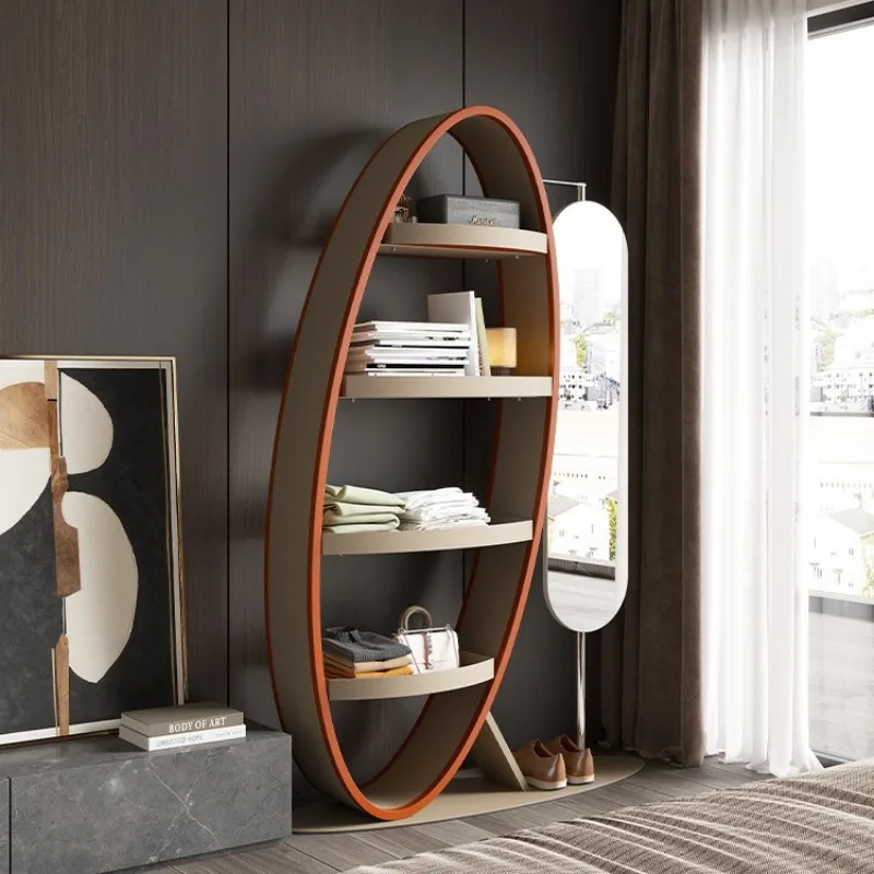 Multi-layer shelves, floor-to-ceiling bedroom rotating full-length mirror integrated storage rack
Multi-layer shelves, floor-to-ceiling bedroom rotating full-length mirror integrated storage rack