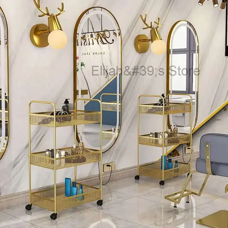 Golden Metal Tool Trolley Utility Cosmetic Aesthetic Auxiliary Cart With Wheels Storage Carrito Auxiliar Salon Furniture MQ50TC
Golden Metal Tool Trolley Utility Cosmetic Aesthetic Auxiliary Cart With Wheels Storage Carrito Auxiliar Salon Furniture MQ50TC