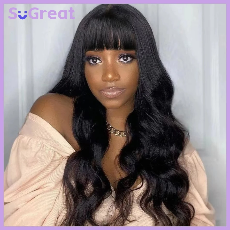Body Wave Human Hair Wigs With Bangs 3X1 Middle Part Lace Wigs Full Machine Made Wigs 200% Density Brazilian Hair Wigs 30 inch
Body Wave Human Hair Wigs With Bangs 3X1 Middle Part Lace Wigs Full Machine Made Wigs 200% Density Brazilian Hair Wigs 30 inch