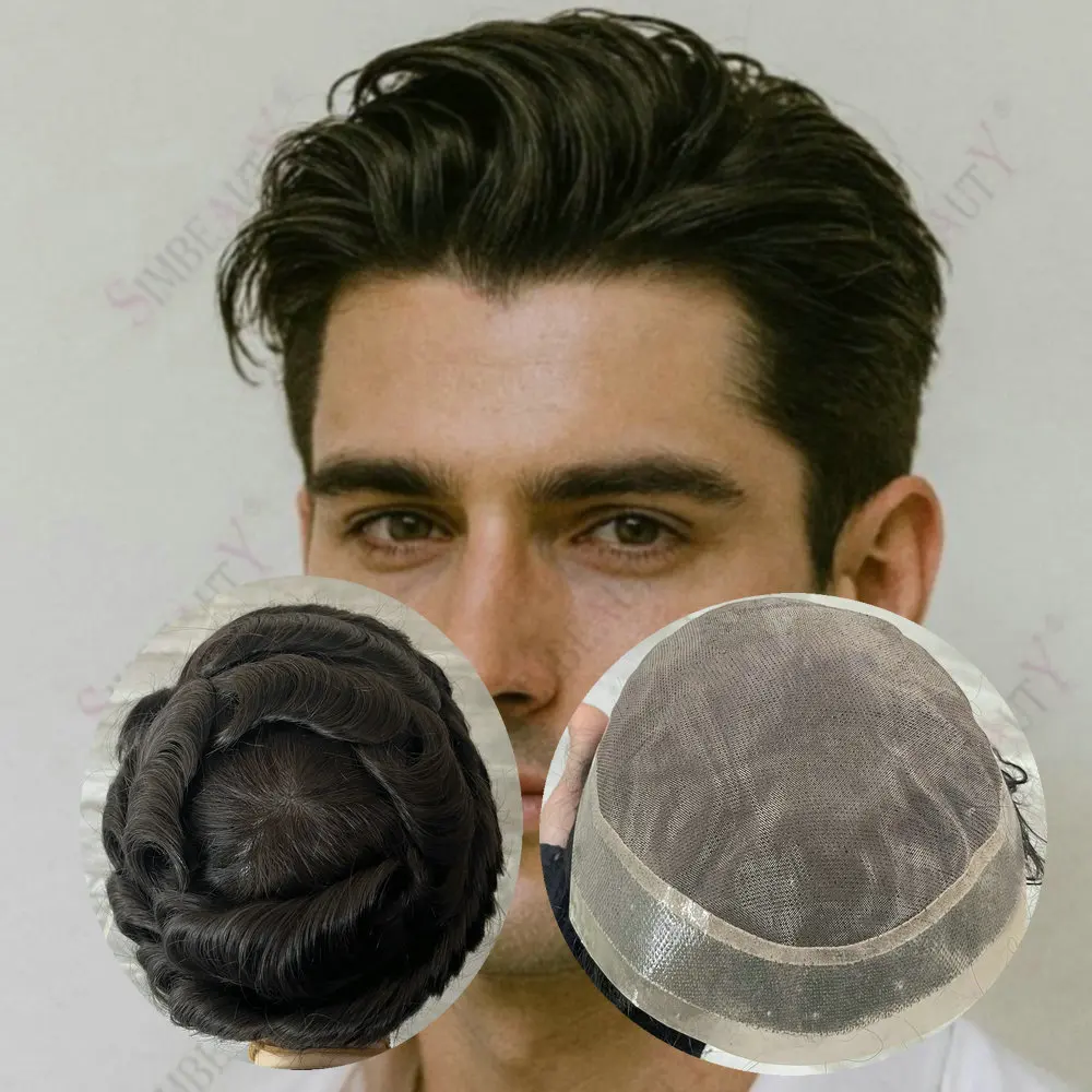 Brown Blonde Durable Mono Lace PU Base 100% Human Hair Toupee For Bald Men Hair Replacement System Natural Hairline Prosthesis
Brown Blonde Durable Mono Lace PU Base 100% Human Hair Toupee For Bald Men Hair Replacement System Natural Hairline Prosthesis