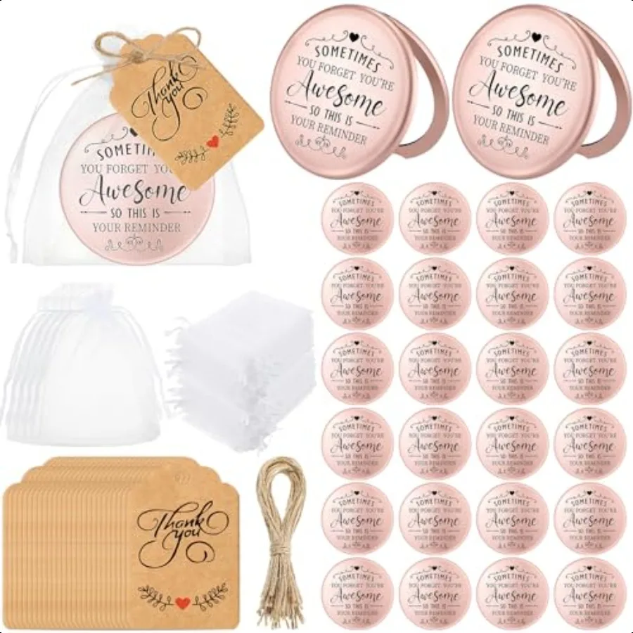 24 Set Inspirational Compact Mirror Sometimes You Forget Your Awesome Gifts Bulk for Women Appreciation Pocket Compact Mirrors
24 Set Inspirational Compact Mirror Sometimes You Forget Your Awesome Gifts Bulk for Women Appreciation Pocket Compact Mirrors