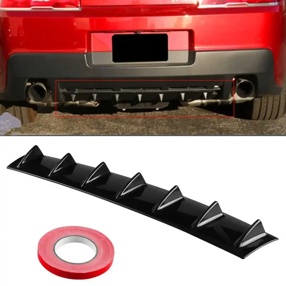 7 Fins ABS Car Rear Lower Bumper Protector Lip Diffuser Spoiler For Benz For BMW For Audi For VW For Golf For Chevy For Hyundai
7 Fins ABS Car Rear Lower Bumper Protector Lip Diffuser Spoiler For Benz For BMW For Audi For VW For Golf For Chevy For Hyundai