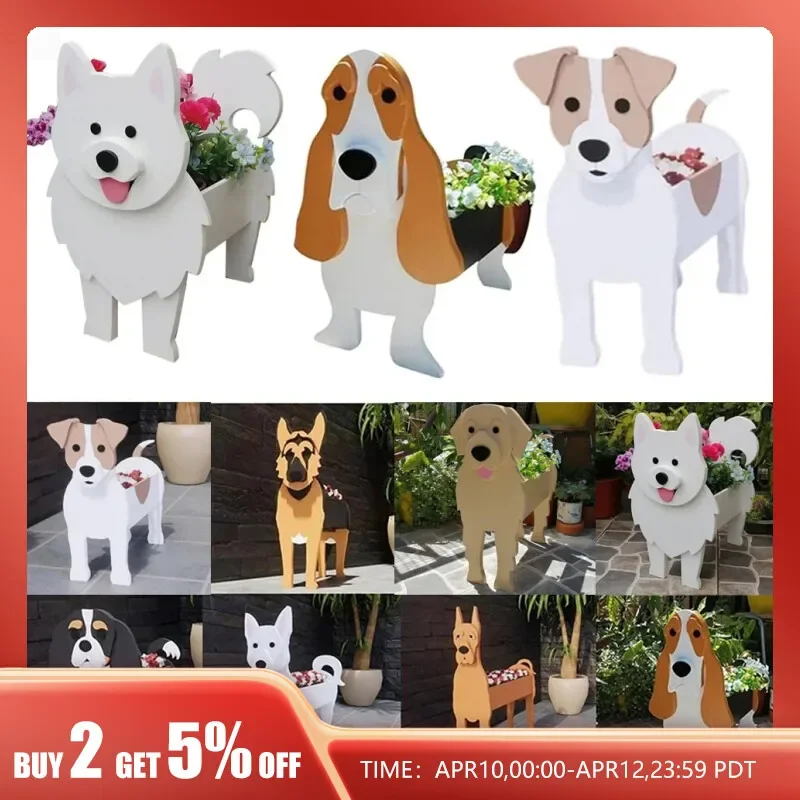 Garden Flower Pot Cute Dog Shaped Planter Samoyed Labrador Shepherd Dog Vase Pots PVC Outdoor Garden Decor Flowerpots Groot
Garden Flower Pot Cute Dog Shaped Planter Samoyed Labrador Shepherd Dog Vase Pots PVC Outdoor Garden Decor Flowerpots Groot