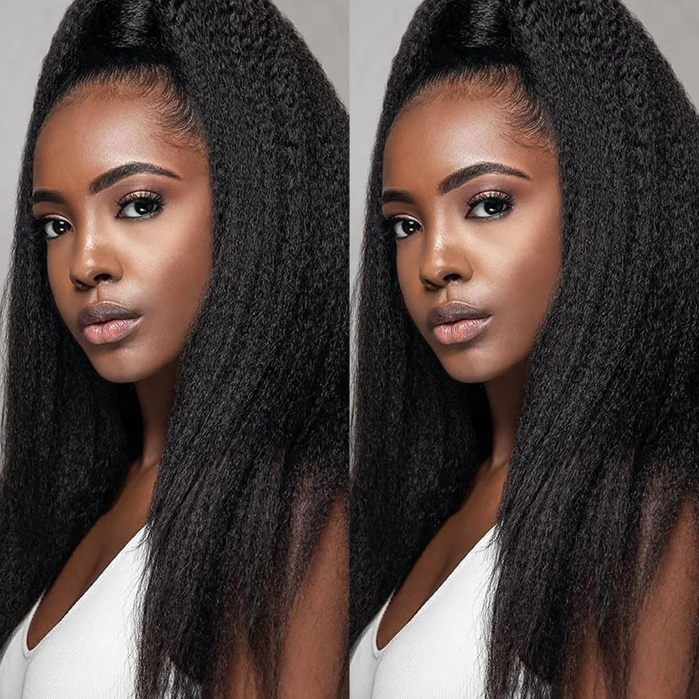 200% Density Yaki Straight Blend Hair For Women Curly 13×4 HD Brazilian Virgin Transparent Lace Front Wigs With Baby Hair
200% Density Yaki Straight Blend Hair For Women Curly 13×4 HD Brazilian Virgin Transparent Lace Front Wigs With Baby Hair
