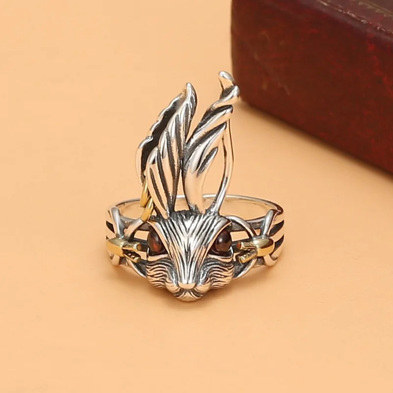 925 Silver Original Design Mechanical Rabbit Rings for Women Fashion Vintage High Quality Red Ring Charm Party Jewelry Gift
925 Silver Original Design Mechanical Rabbit Rings for Women Fashion Vintage High Quality Red Ring Charm Party Jewelry Gift