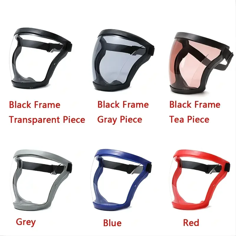1pc Anti-fog Shield, Full Face Super Protective Head Cover, Transparent Safety Mask
1pc Anti-fog Shield, Full Face Super Protective Head Cover, Transparent Safety Mask