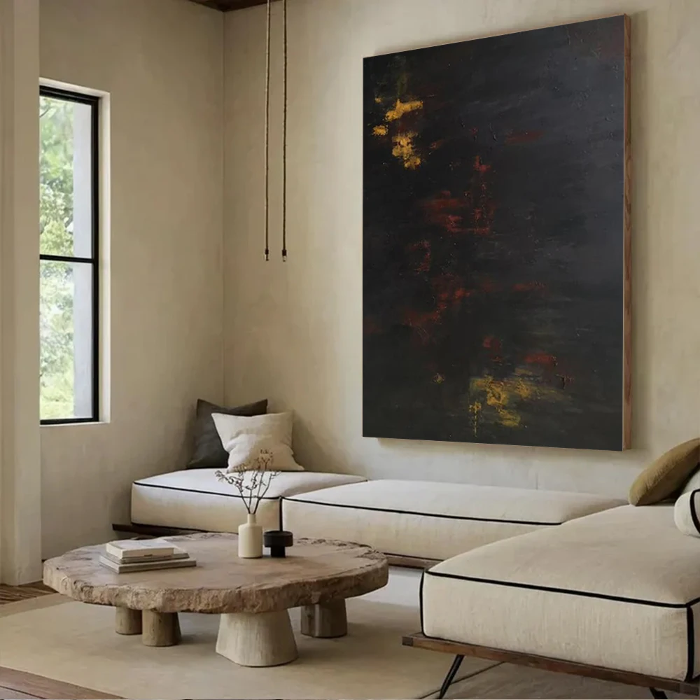 100% Handmade Abstract Oil Painting Black and Gold Vintage Furniture Style Wall art image For Home Living Room Decor Picture
100% Handmade Abstract Oil Painting Black and Gold Vintage Furniture Style Wall art image For Home Living Room Decor Picture