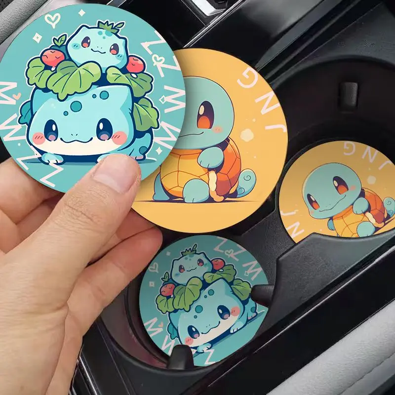 7.1cm Pokemon cute cartoon car coaster, car cup storage mat, cartoon fun mat, dirt-resistant, gift for friends
7.1cm Pokemon cute cartoon car coaster, car cup storage mat, cartoon fun mat, dirt-resistant, gift for friends