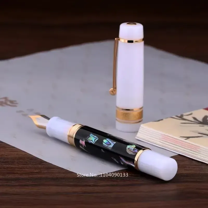 MAJOHN M400 Black Resin Fountain Pen with Gold Nib EF/F/M Size + Ink Converter – Luxury Writing Instrument for Students
MAJOHN M400 Black Resin Fountain Pen with Gold Nib EF/F/M Size + Ink Converter – Luxury Writing Instrument for Students