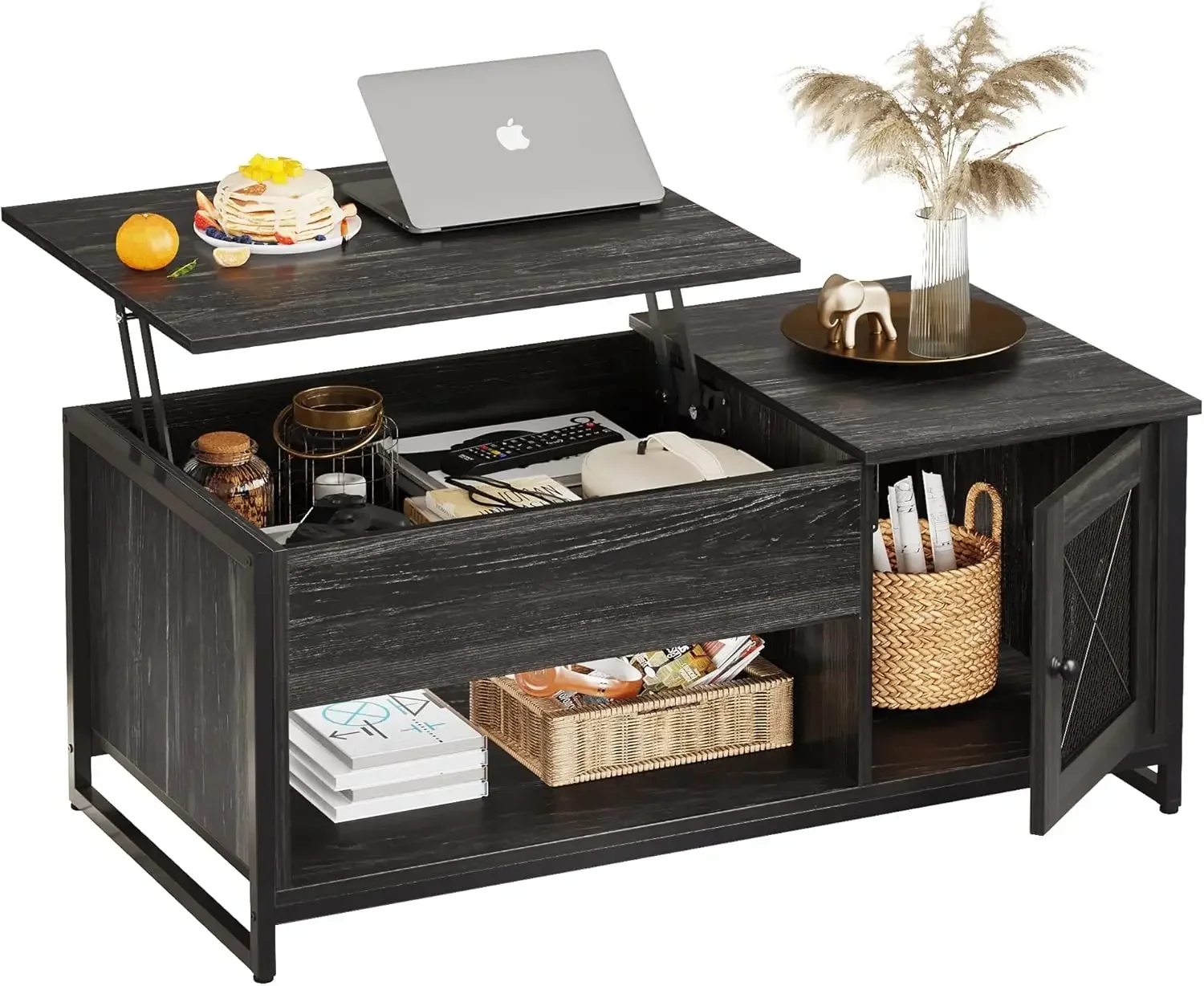 Coffee Table, 41.7" Lift Top Coffee Table with Hidden Compartment and Storage Cabinet, Wood Center Table ,Black
Coffee Table, 41.7" Lift Top Coffee Table with Hidden Compartment and Storage Cabinet, Wood Center Table ,Black