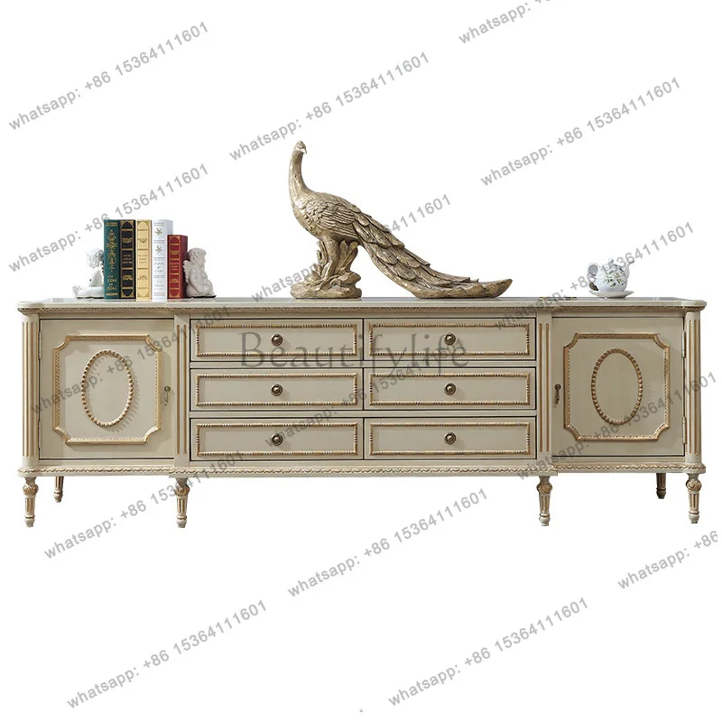 Palace French mahogany carved TV cabinet, living room floor cabinet, complete furniture
Palace French mahogany carved TV cabinet, living room floor cabinet, complete furniture