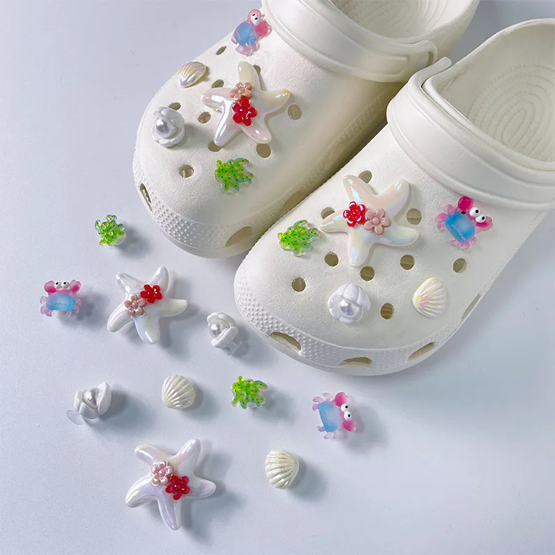 Starfish Crab Shell Shoe Charms Cute Cartoon Clog Shoes Decorations DIY Accessories for Garden Sandals Kids Women Summer Gifts
Starfish Crab Shell Shoe Charms Cute Cartoon Clog Shoes Decorations DIY Accessories for Garden Sandals Kids Women Summer Gifts