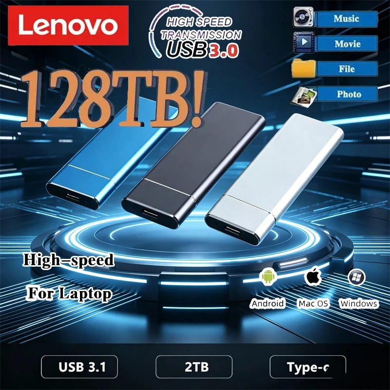 Портативный SSD-накопитель Lenovo Mini 256 ТБ, высокоскоростной, оригинальный, внешний жесткий диск USB 3.0 для компьютеров и ноутбуков
Портативный SSD-накопитель Lenovo Mini 256 ТБ, высокоскоростной, оригинальный, внешний жесткий диск USB 3.0 для компьютеров и ноутбуков