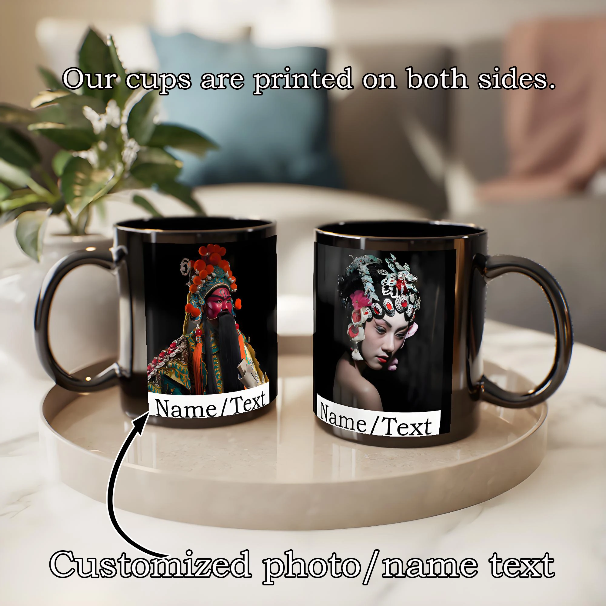 1 customizable coffee mug, personalized image name/text design, black ceramic drinkware, the best gift for Halloween
1 customizable coffee mug, personalized image name/text design, black ceramic drinkware, the best gift for Halloween