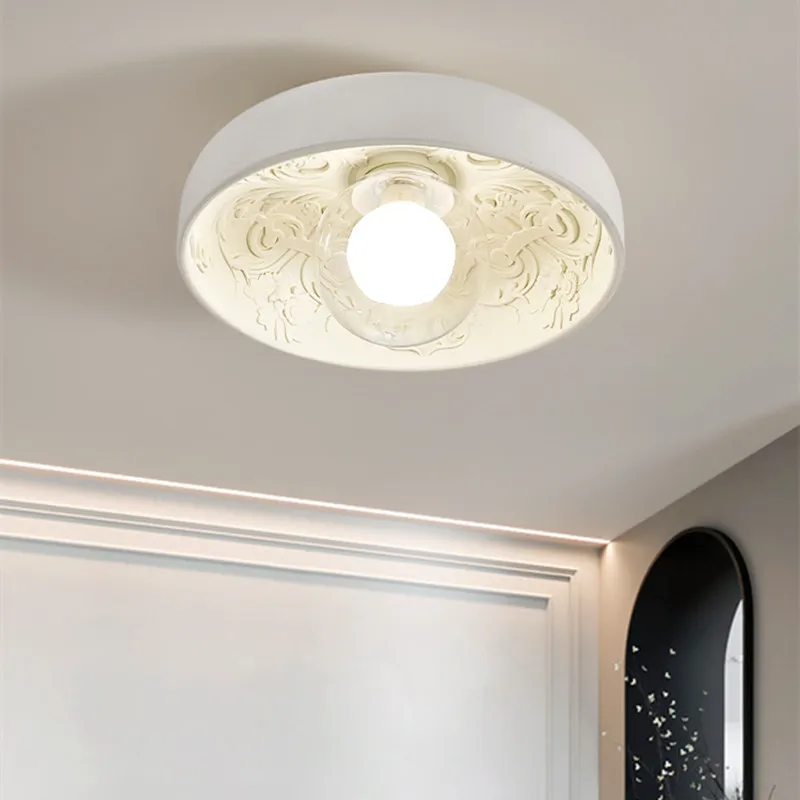 French Cream Wind Ceiling Lamp Balcony Cloakroom Porch LED Ceiling Light Simple Modern Bedroom Corridor Hanging Lighting Fixture
French Cream Wind Ceiling Lamp Balcony Cloakroom Porch LED Ceiling Light Simple Modern Bedroom Corridor Hanging Lighting Fixture