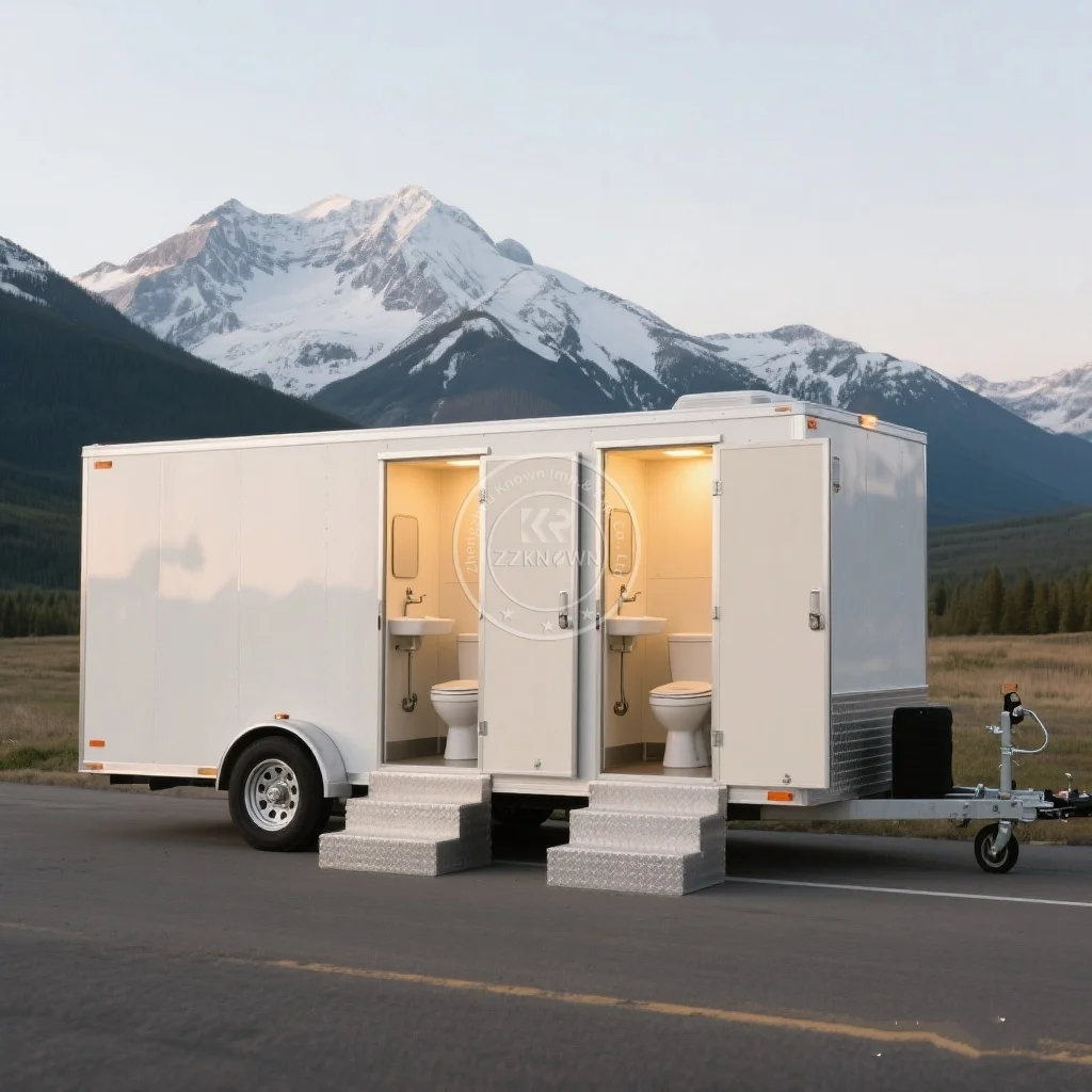 Outdoor Prefab Toilet And Shower Room Portable Bathroom Camping Mobile Toilet Trailer Luxury Restroom Trailer with DOT
Outdoor Prefab Toilet And Shower Room Portable Bathroom Camping Mobile Toilet Trailer Luxury Restroom Trailer with DOT