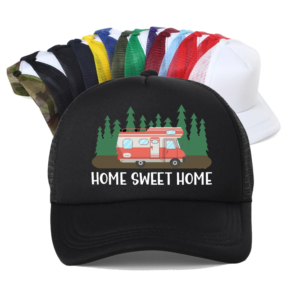 Motorhome RV Camping Camper Home Sweet Baseball Cap Outdoor Travel Adventure Dad Hat Summer Unisex Mesh Visor Sun Hat
Motorhome RV Camping Camper Home Sweet Baseball Cap Outdoor Travel Adventure Dad Hat Summer Unisex Mesh Visor Sun Hat