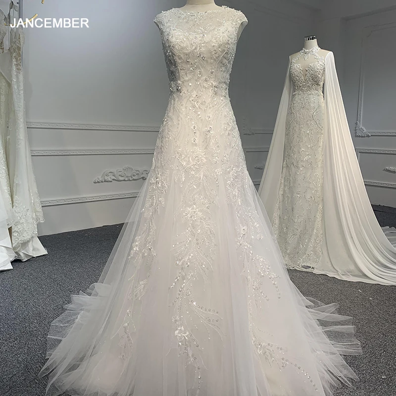 Modest Lace Mermaid Organza Wedding Dress O Neck Back Sleeveless For Women Sequins Princess Robe de Mariee Customize LSB065
Modest Lace Mermaid Organza Wedding Dress O Neck Back Sleeveless For Women Sequins Princess Robe de Mariee Customize LSB065