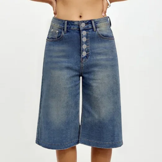 Women's Trendy Knee Length Denim Shorts Low Waisted Stretchy Bermuda Jean Shorts Baggy Cargo Jorts Y2K Vintage Streetwear
Women's Trendy Knee Length Denim Shorts Low Waisted Stretchy Bermuda Jean Shorts Baggy Cargo Jorts Y2K Vintage Streetwear