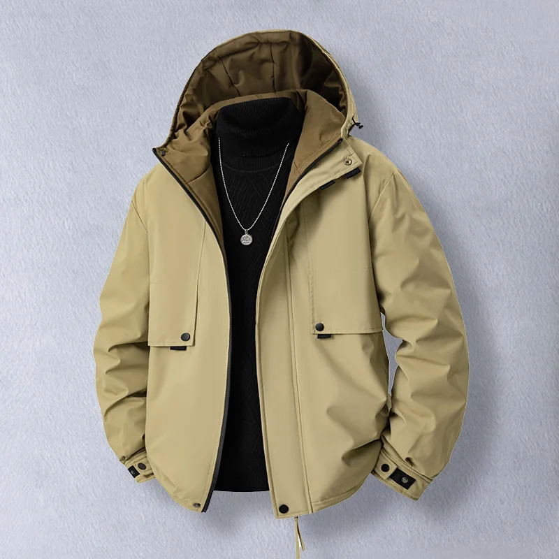 Men's ort Thiened down Jaet 2025 Winter New Sle Windproof Warm Outerwear Casual Faion Polyester Fiber Hooded Coat
Men's ort Thiened down Jaet 2025 Winter New Sle Windproof Warm Outerwear Casual Faion Polyester Fiber Hooded Coat