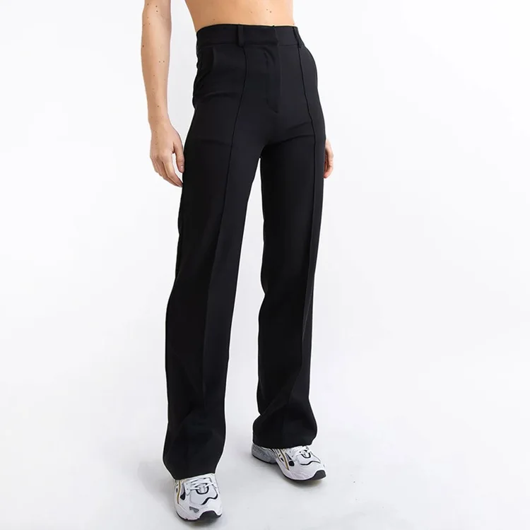 Fashion Office Wear High Waist Pants for Women Formal Casual Pants Office Outfits Solid Long Trousers Black White Ladies Pants
Fashion Office Wear High Waist Pants for Women Formal Casual Pants Office Outfits Solid Long Trousers Black White Ladies Pants