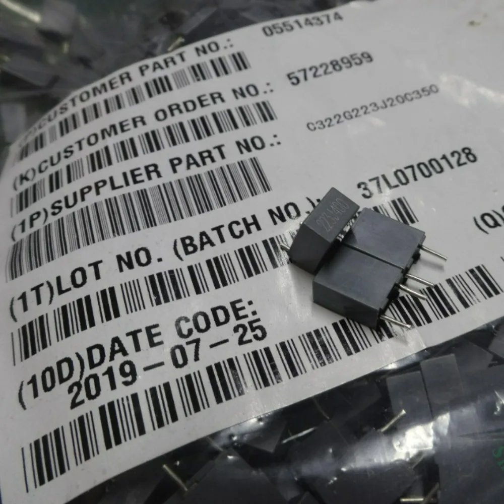 20pcs/lot Fara 0.022uf 400v 22nf 223 Brand New 5mm Film Capacitor C322G223J20C350 (Height: 9mm)
20pcs/lot Fara 0.022uf 400v 22nf 223 Brand New 5mm Film Capacitor C322G223J20C350 (Height: 9mm)